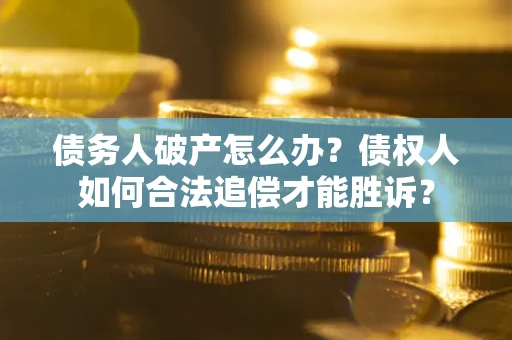 北京债务人破产怎么办？债权人如何合法追偿才能胜诉？