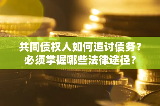 北京共同债权人如何追讨债务？必须掌握哪些法律途径？