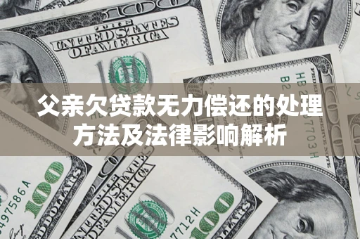 北京父亲欠贷款无力偿还的处理方法及法律影响解析